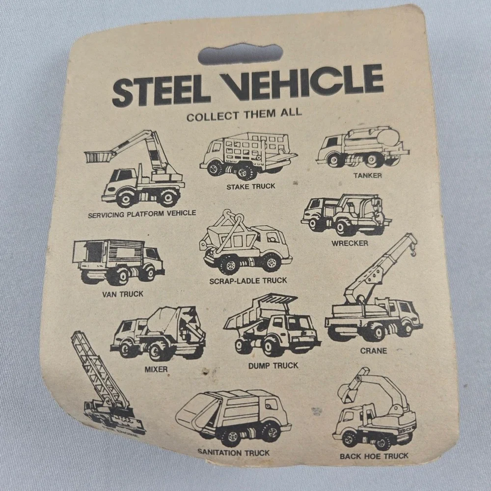 Steel Vehicle Scrap-Ladle Truck Red New Vintage Diecast Construction Hong Kong